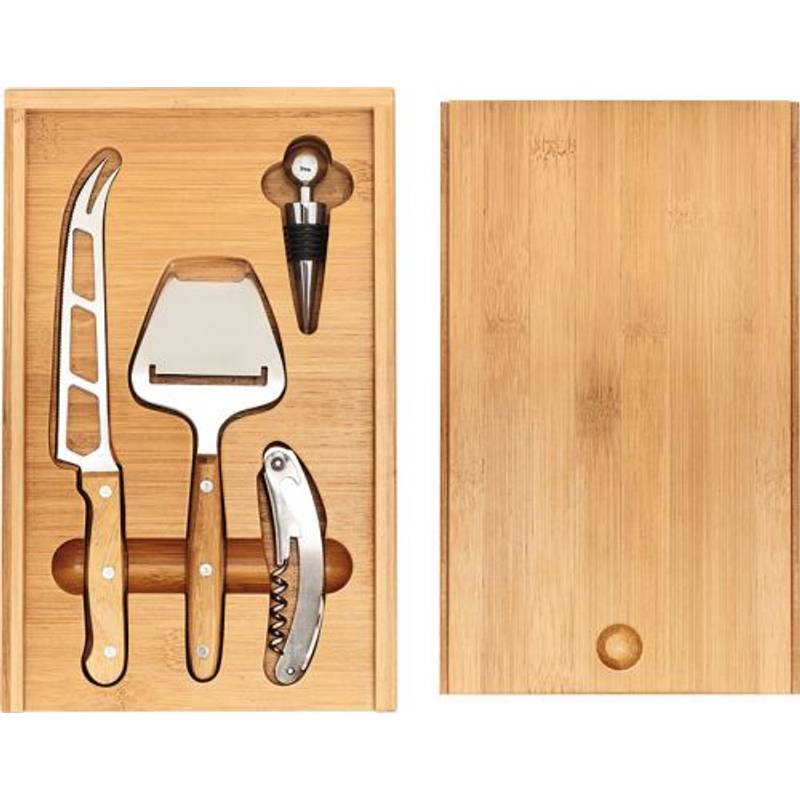 HIROKO bambusová sada na servírovanie syra a vína HIROKO bambusová sada na servírovanie syra a vína